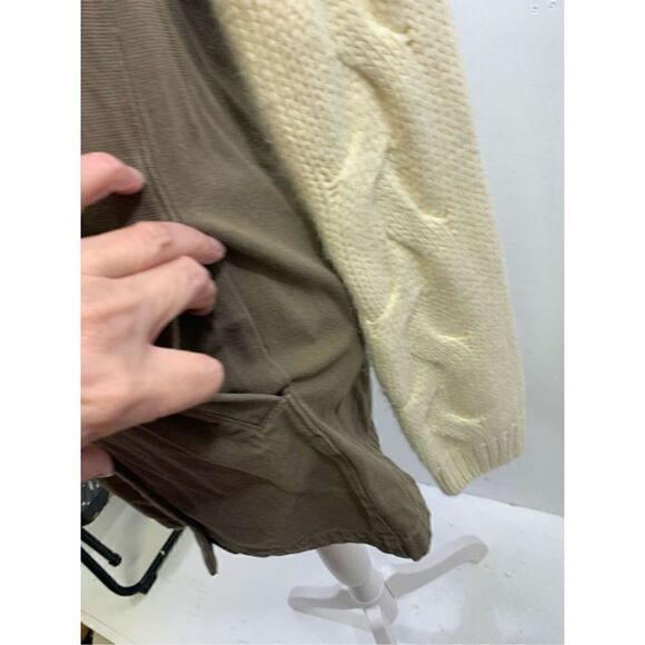 Ellison Tan Beige Mix Media Jacket Size S - Picture 9 of 14